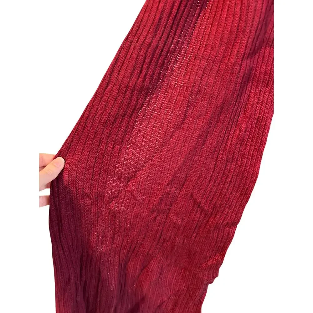 Thirty Five Kent Red Wool and Rabbit Hair Blend Red Scarf NWOT
